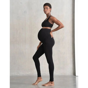 Seraphine Overbump Maternity Leggings Bundle of 2 Black Size S NWT